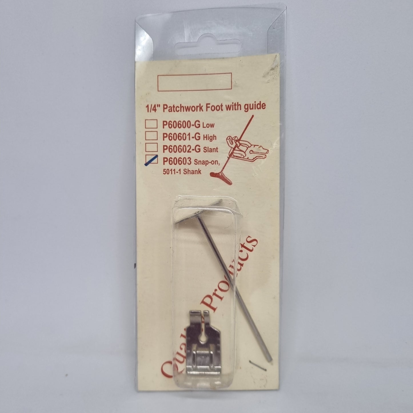 Domestic Presser Feet Quarter Inch guide for Brother