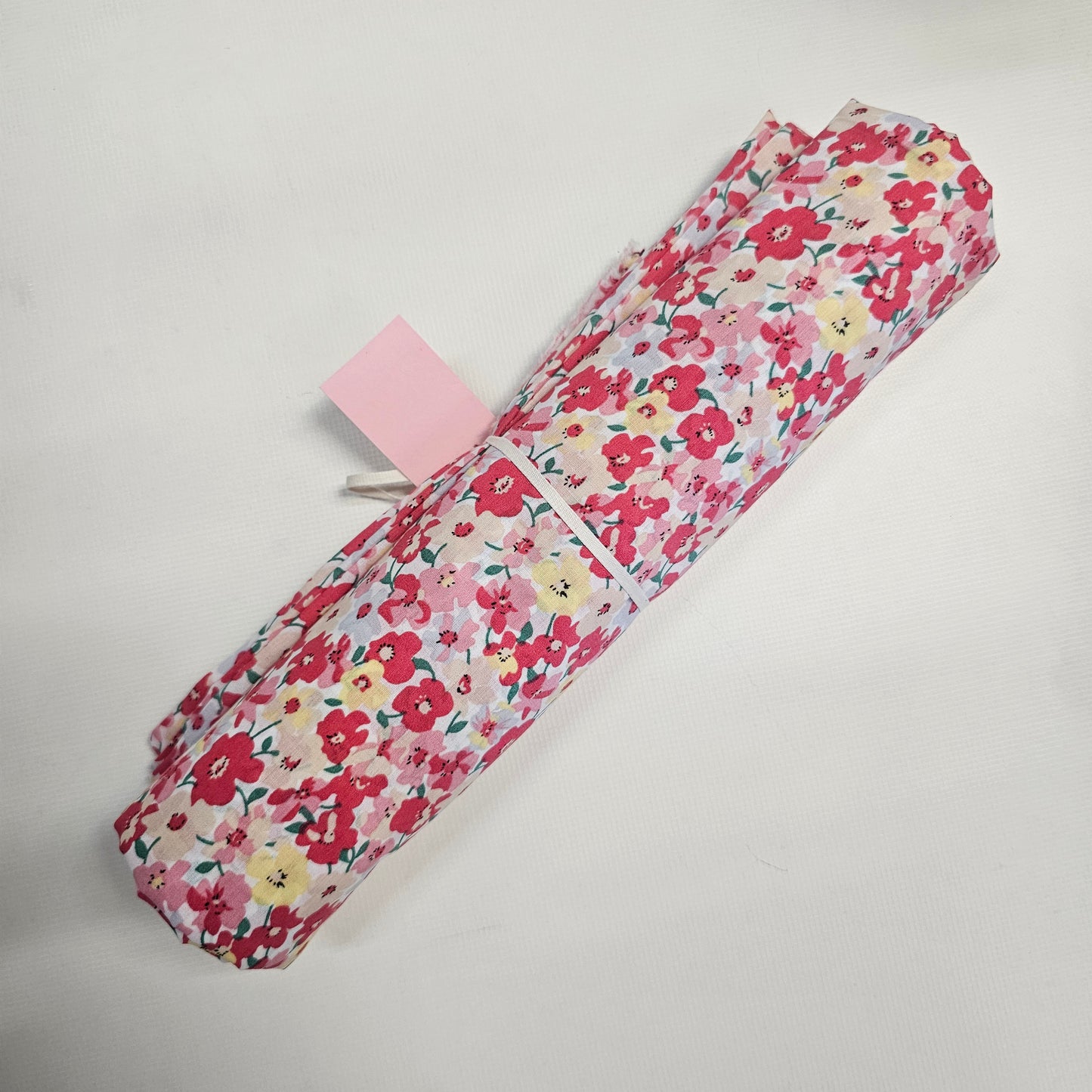 Fabric Printed Lawn - Floral Cerise & Lemon