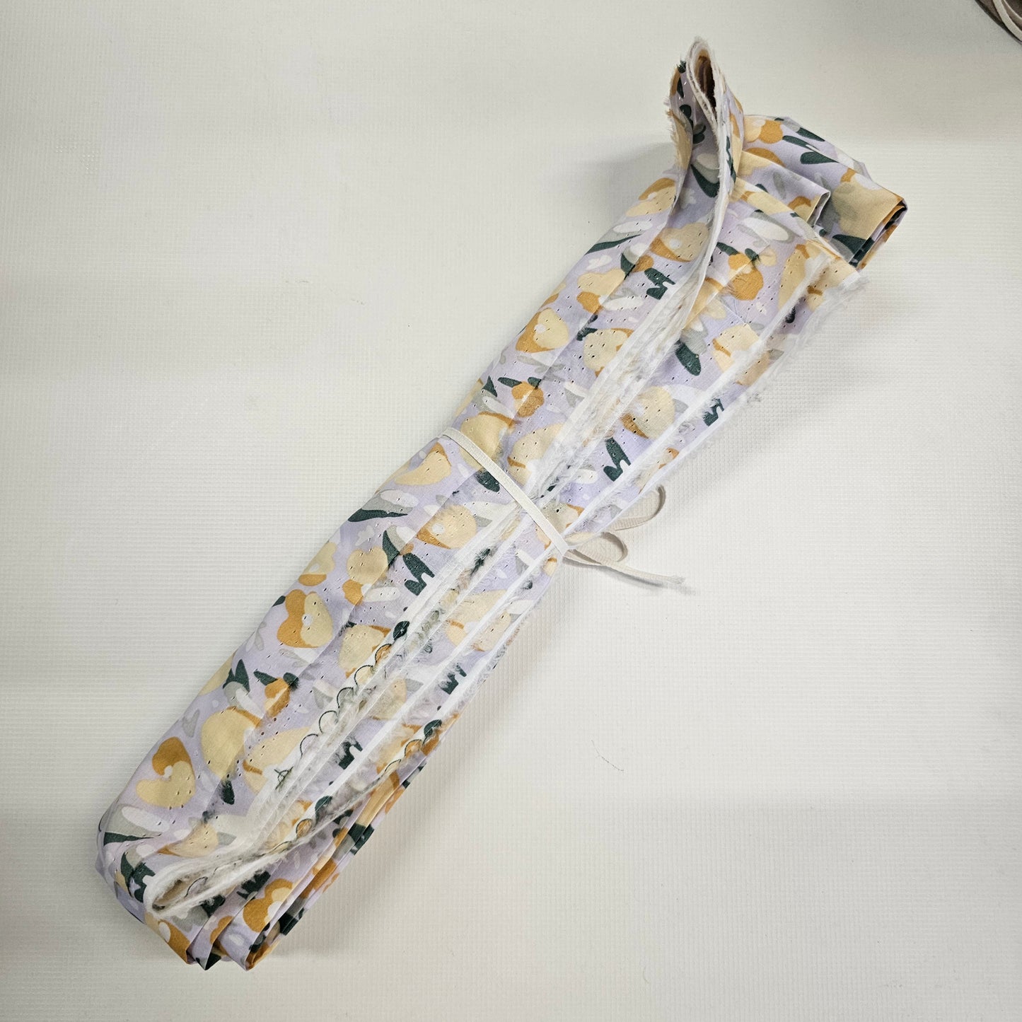 Fabric Printed Cotton Lawn - Butter & Gold