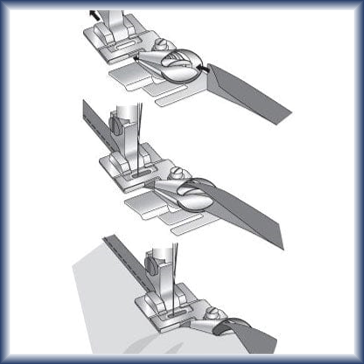 Domestic Presser Feet Bias Binder for PFAFF