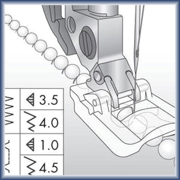 Domestic Presser Feet Beading for PFAFF