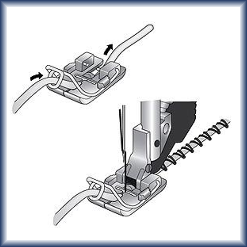 Domestic presser Feet Couching for PFAFF