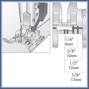Domestic Presser Feet Seam Guide for PFAFF