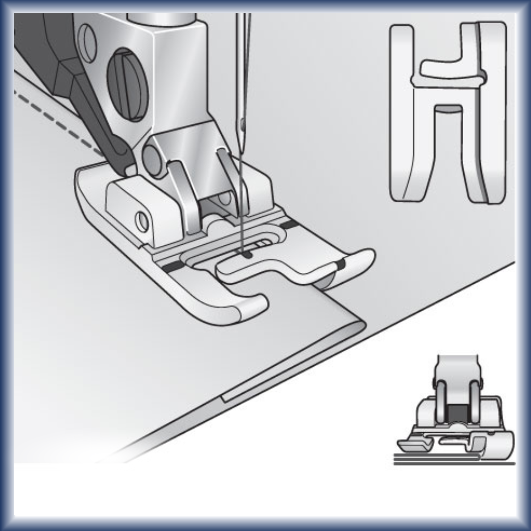 Domestic Presser Feet Bi-Level Right Edge for PFAFF