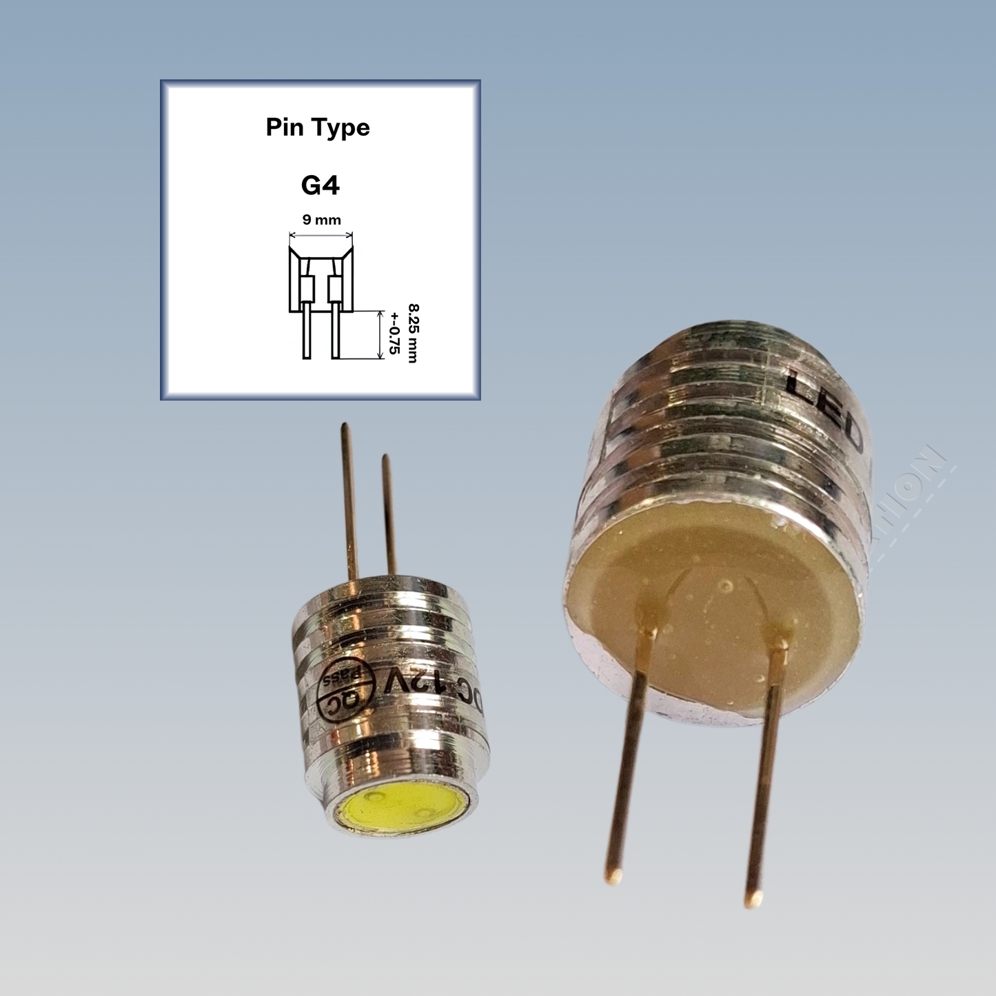 Domestic Parts Globe LED 2Pin 12V