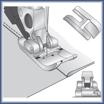 Domestic Presser Feet Bi-Level Topstitch for PFAFF