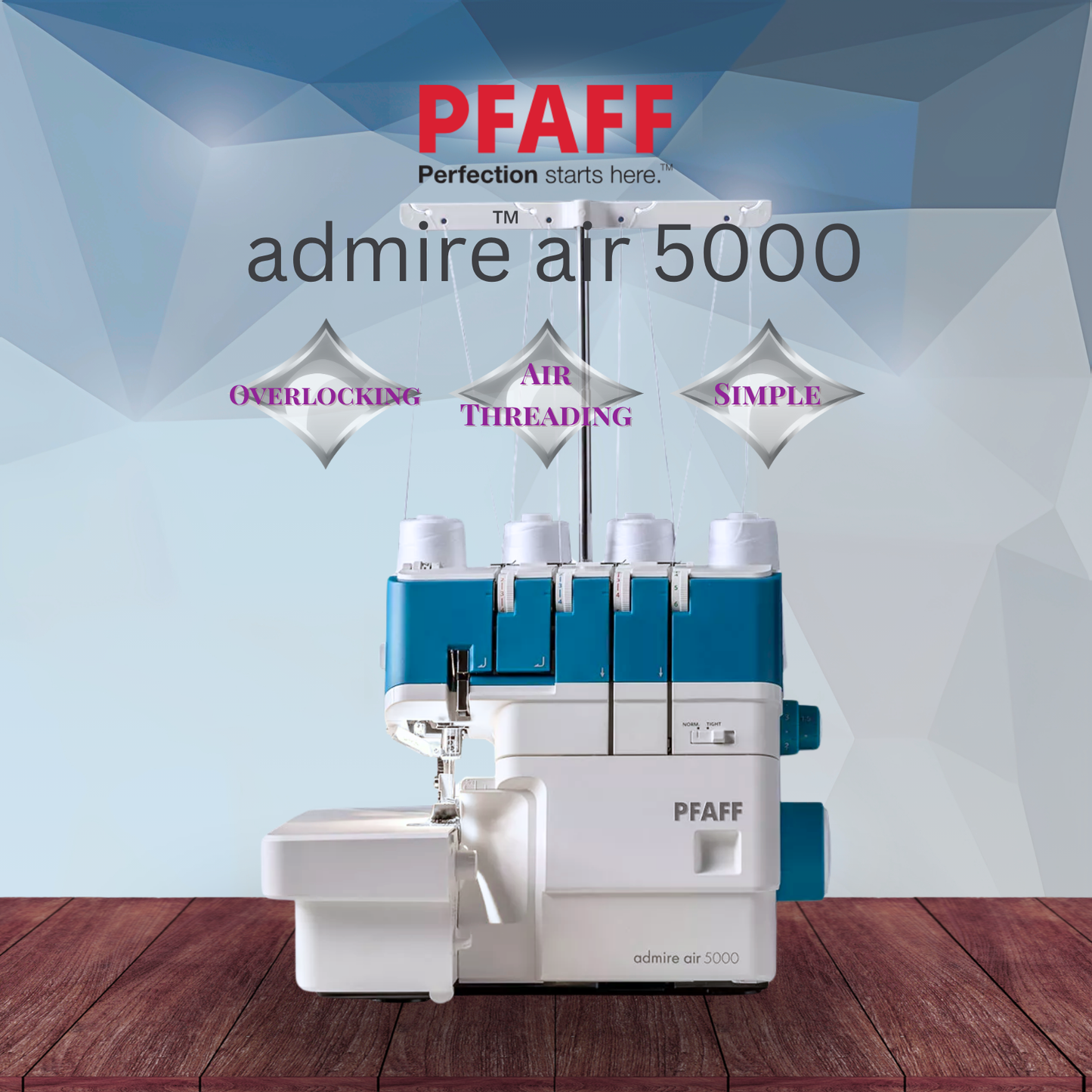 Domestic Overlocker PFAFF admire air 5000