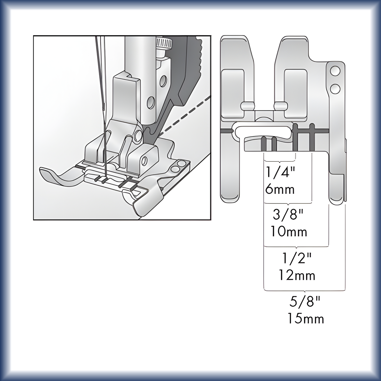 Domestic Presser Feet Seam Guide for PFAFF