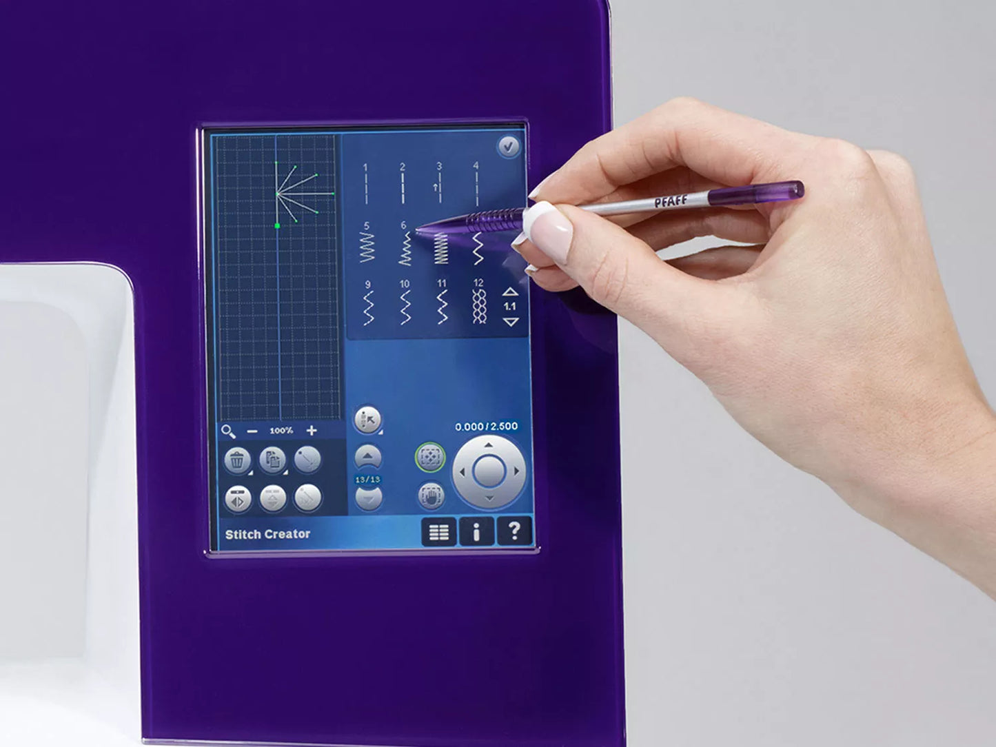 Domestic Embroidery PFAFF creative 4.5