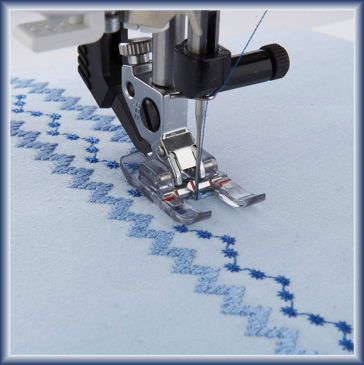 Domestic Presser Feet Clear Applique open toe for PFAFF