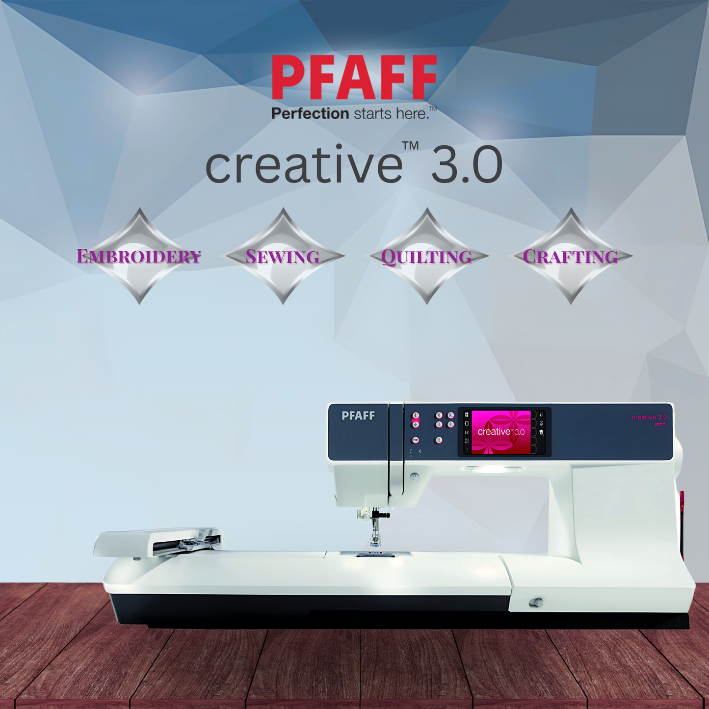 Domestic Embroidery PFAFF creative 3.0