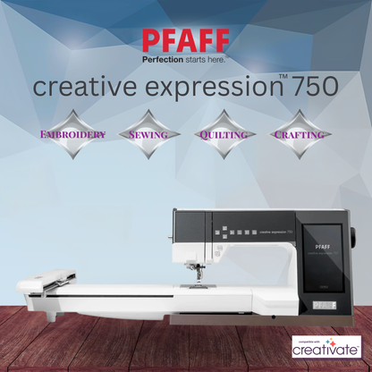 Domestic Embroidery PFAFF creative expression 750