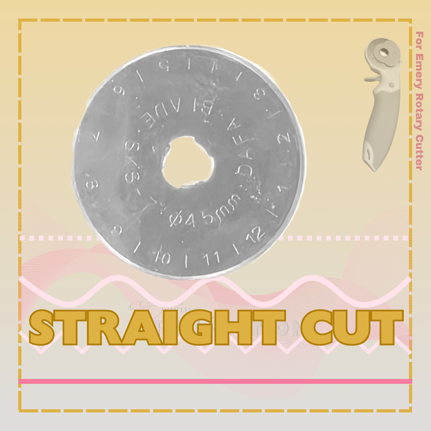 Scissors Emery Rotary Cutter 45mm Spare Blades