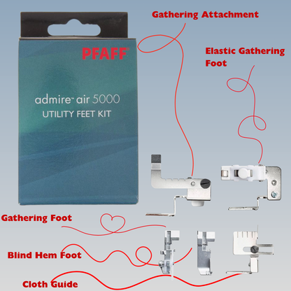 Domestic Accessories Utility presser foot kit for PFAFF